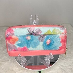 Floral Zip-Around Wallet, unbranded